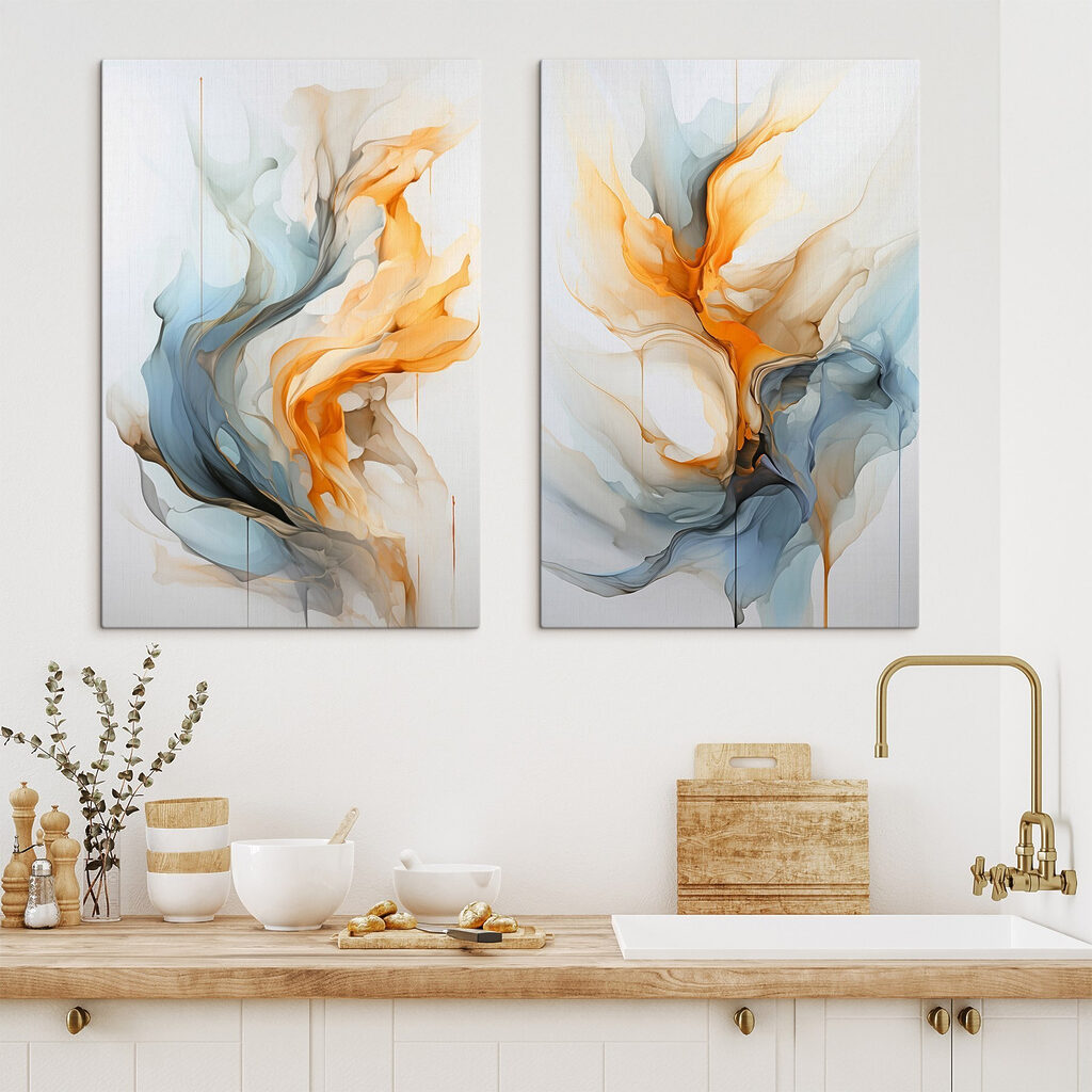 Two images of a painting