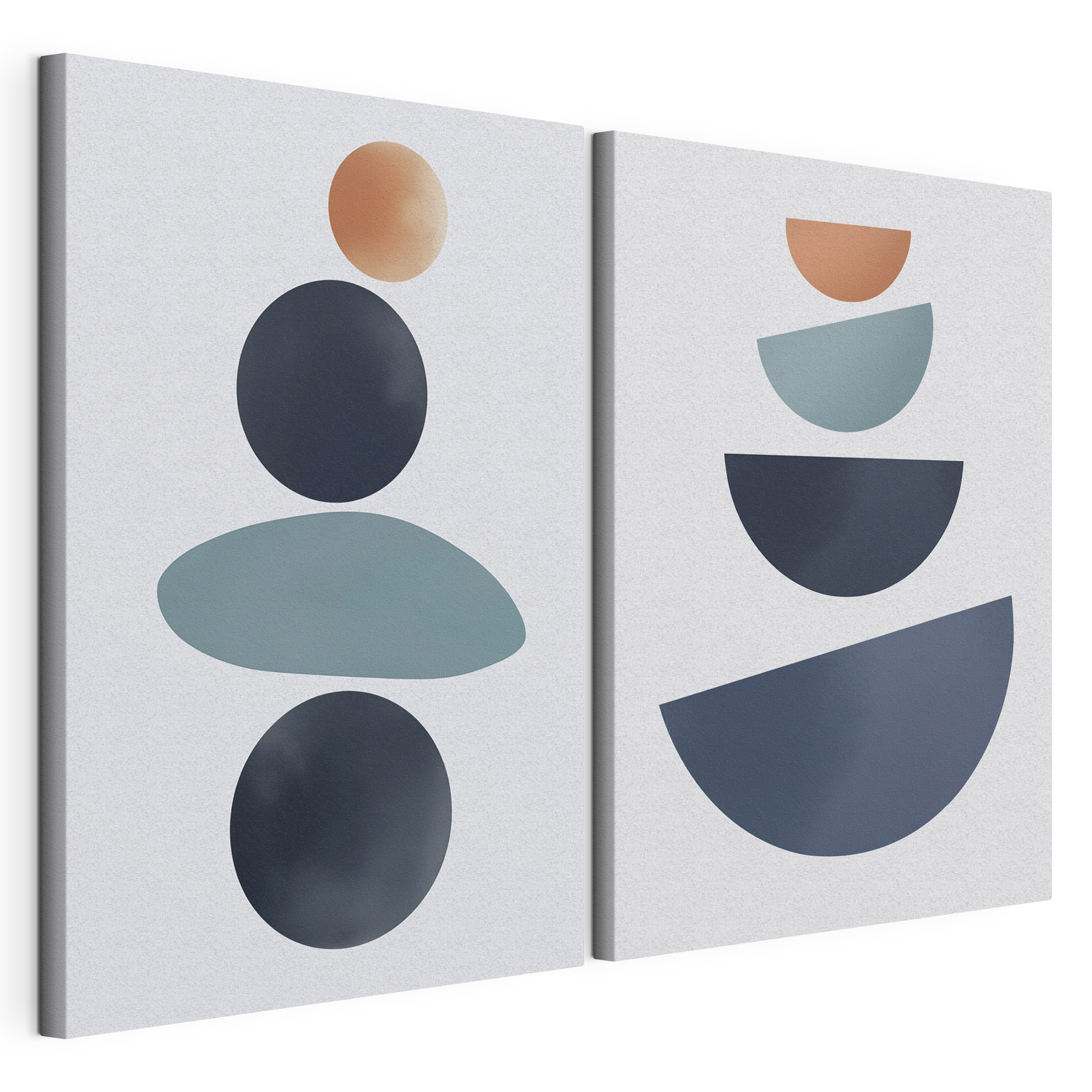 Soft shapes in balanced arrangement Soft shapes in balanced arrangement