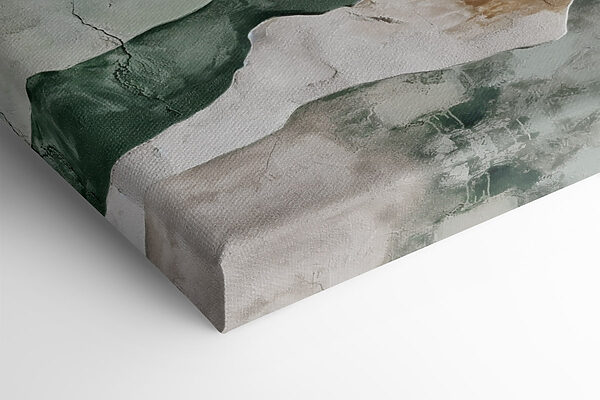 Painting of mountains and a crack in the wall Painting of mountains and a crack in the wall
