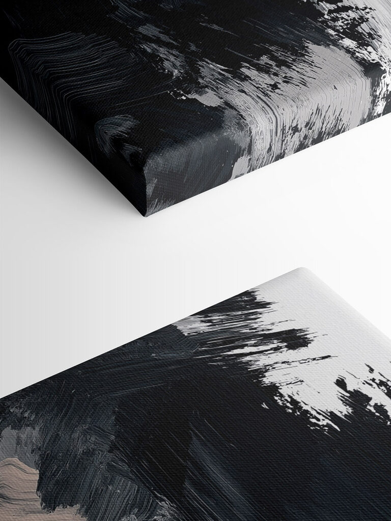 Abstract forms in monochrome shades