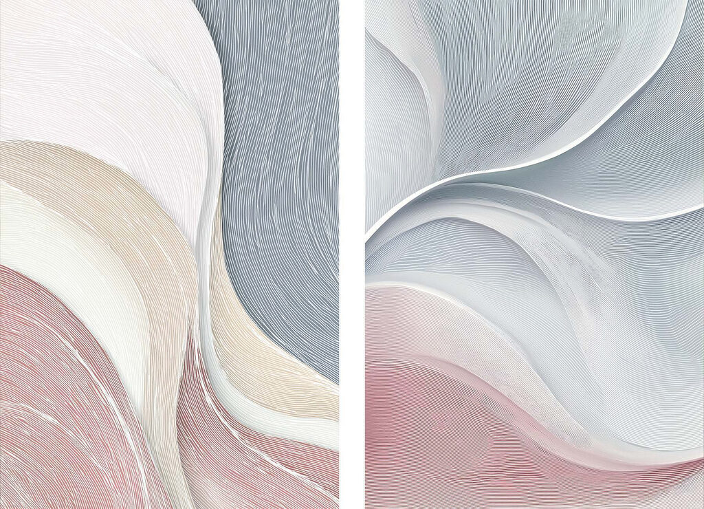 Soft waves in soothing colors