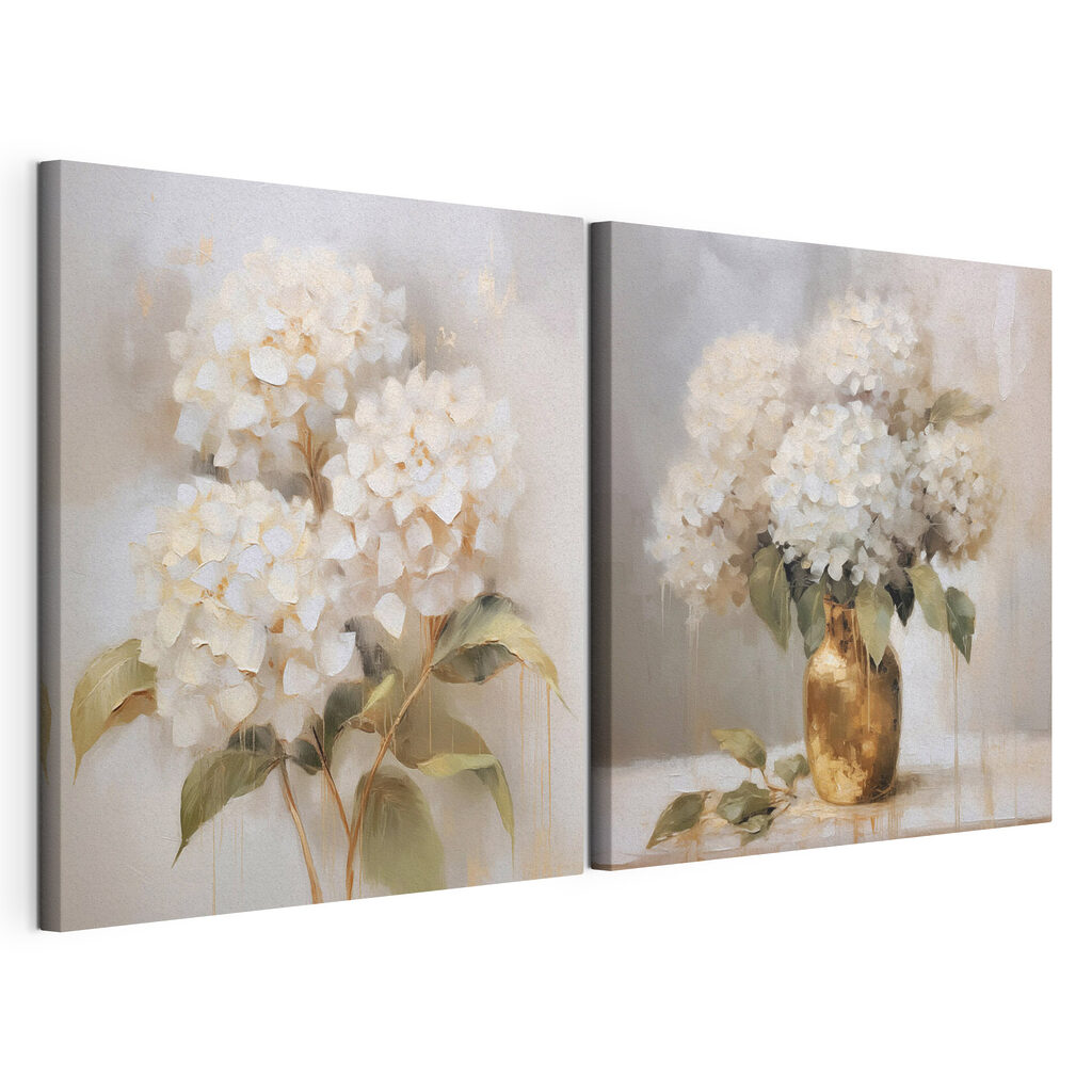 Painting of flowers in a vase