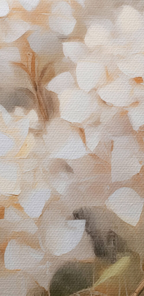 Painting of flowers in a vase