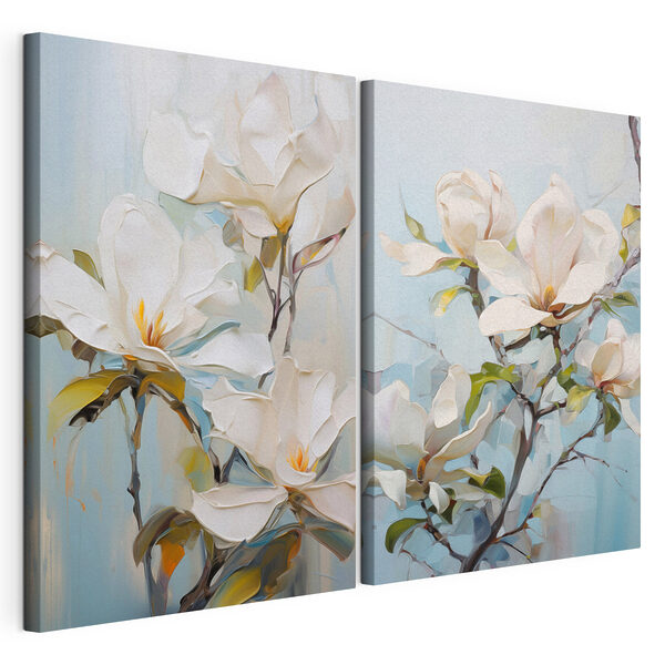 Painting of white flowers