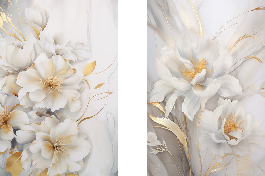 Blossoms in soft, delicate hues Blossoms in soft, delicate hues