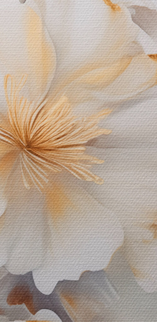 Blossoms in soft, delicate hues Blossoms in soft, delicate hues