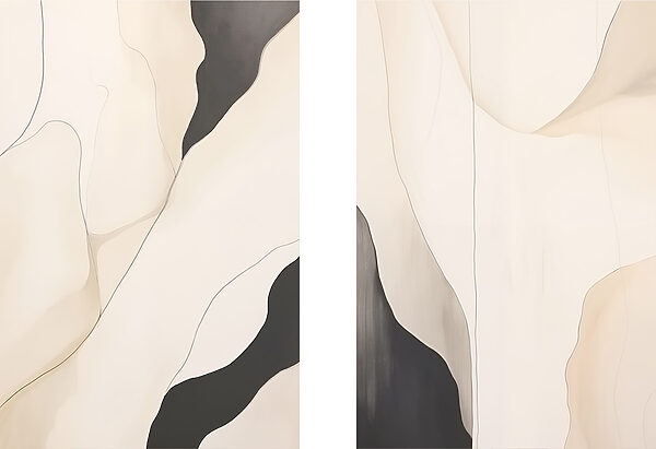 Abstract forms blend in harmony