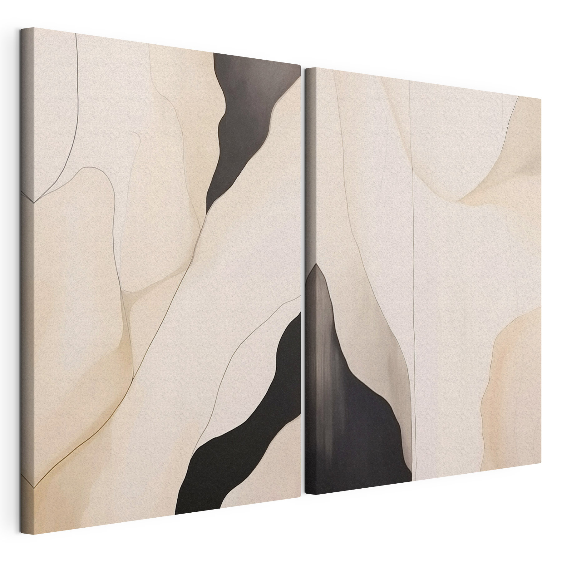 Abstract forms blend in harmony