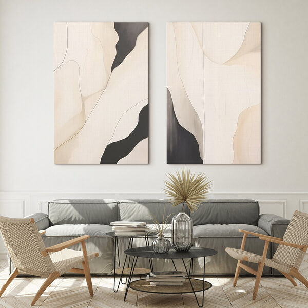 Abstract forms blend in harmony