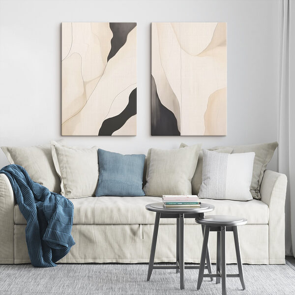 Abstract forms blend in harmony