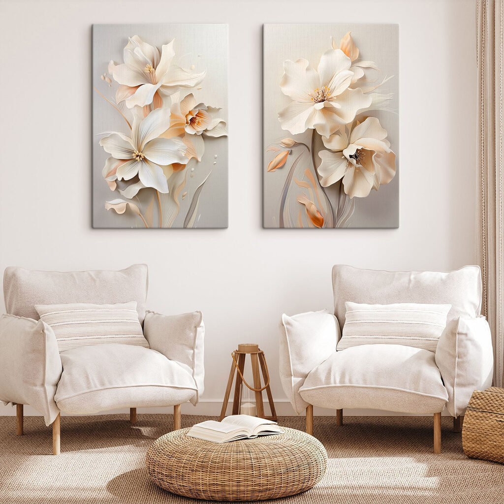 Blossoms in soft, calming hues Blossoms in soft, calming hues