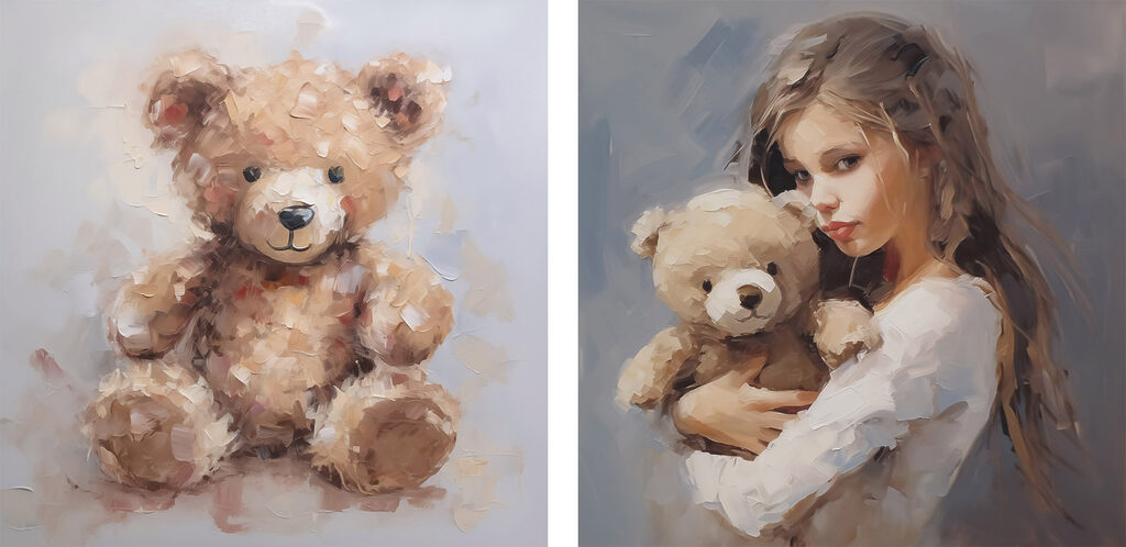 Girl holding a teddy bear Girl holding a teddy bear