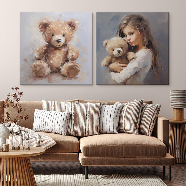 Girl holding a teddy bear Girl holding a teddy bear