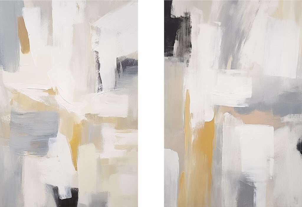 Pair of art pieces