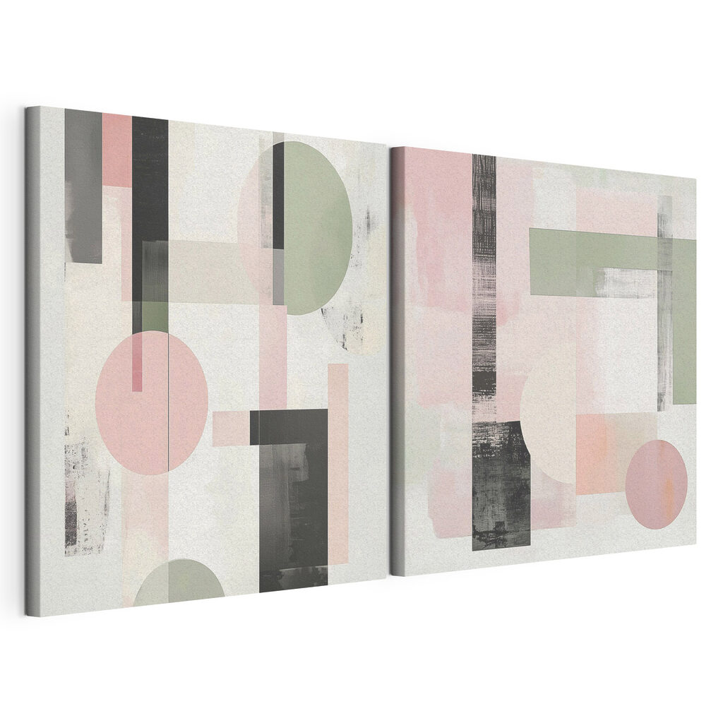 Painting of geometric shapes