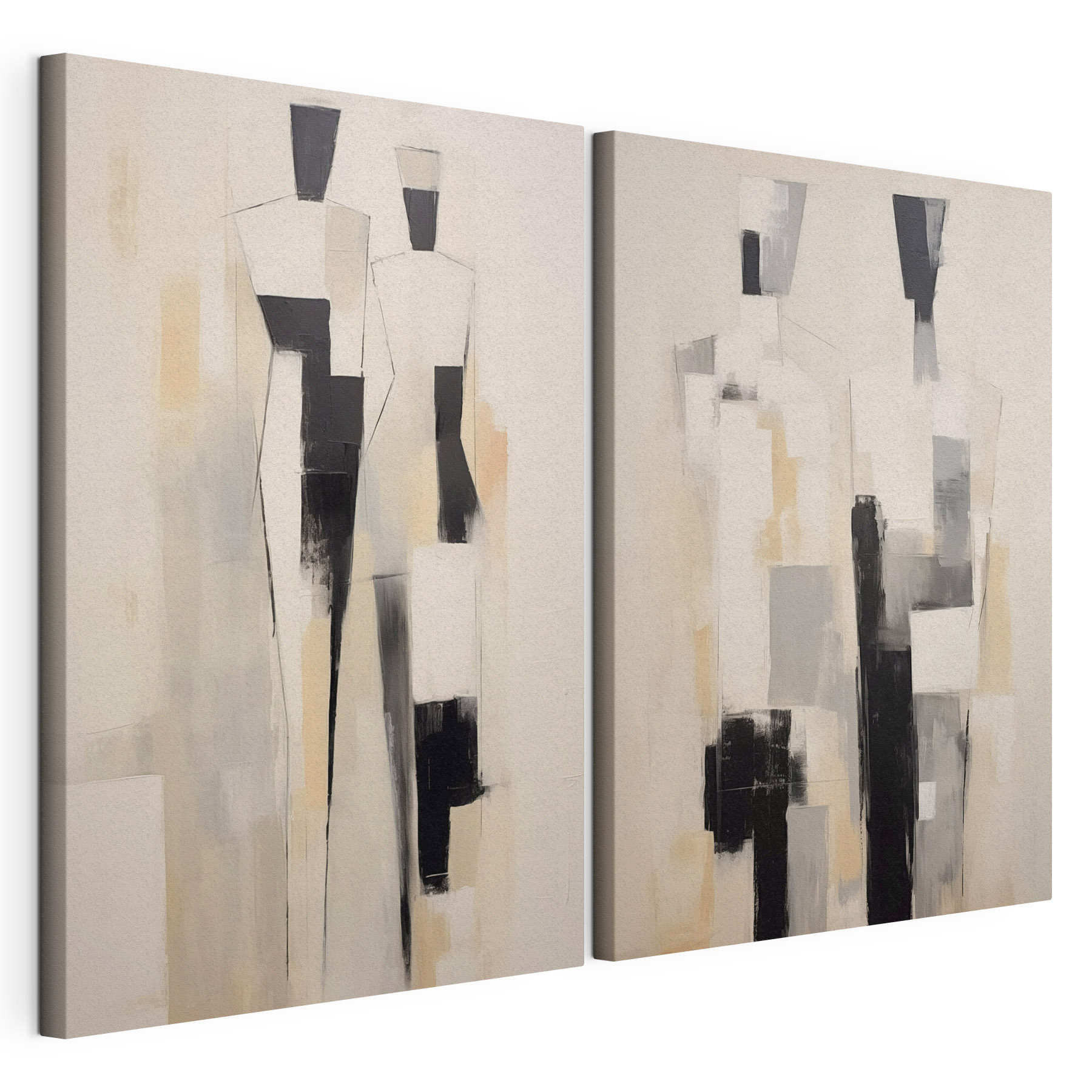 Couple of paintings of people