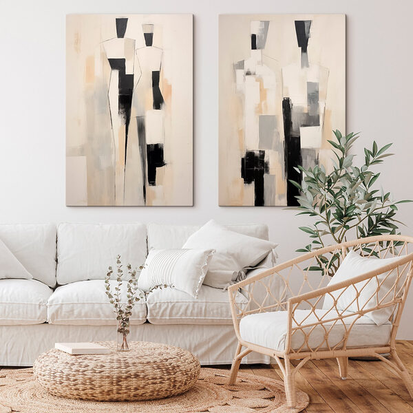Couple of paintings of people