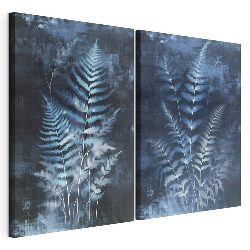 Serene foliage in cool tones