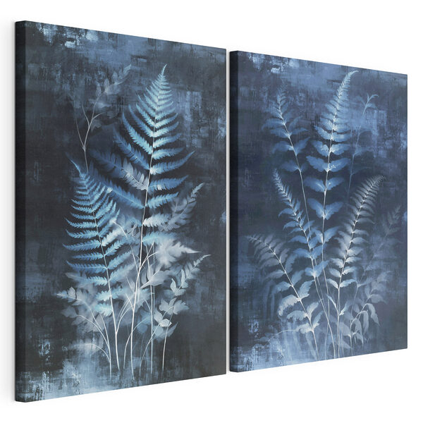 Serene foliage in cool tones