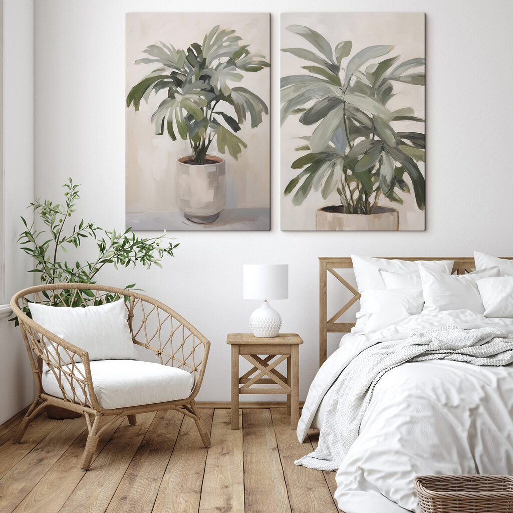 Painting of a plant in a pot