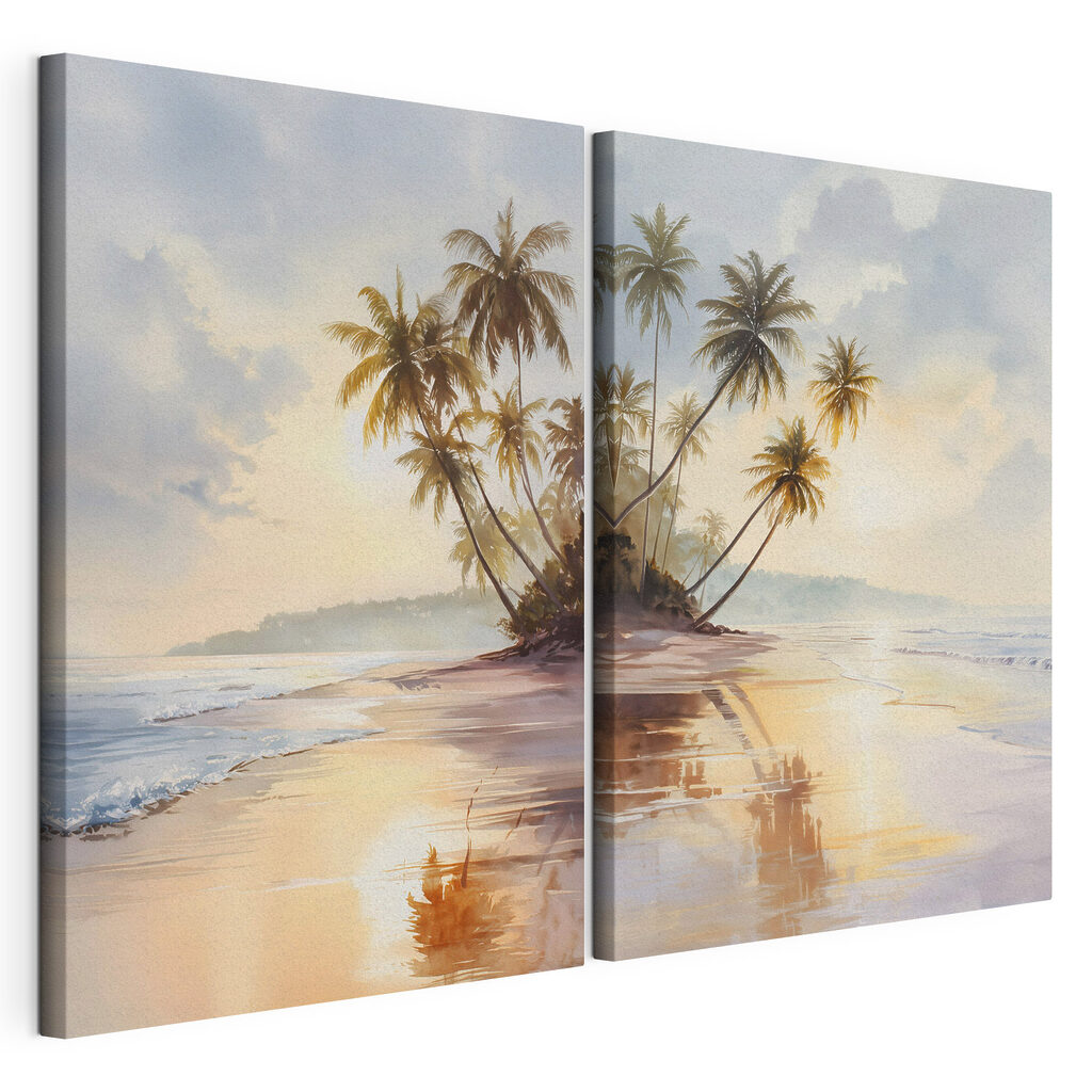 Palm trees on a beach Palm trees on a beach