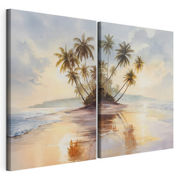 Palm trees on a beach Palm trees on a beach