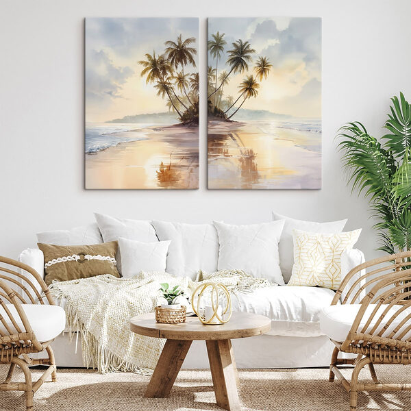 Palm trees on a beach Palm trees on a beach