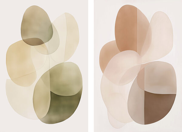 Soft shapes in harmonious tones Soft shapes in harmonious tones
