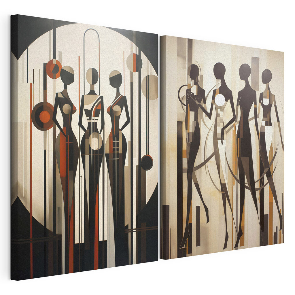 Couple of paintings of women Couple of paintings of women