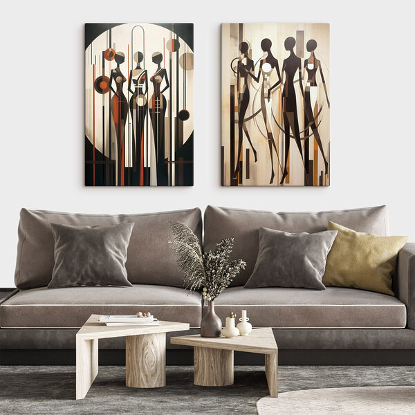 Couple of paintings of women Couple of paintings of women