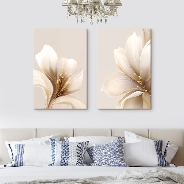 Elegant floral blossoms in soft tones Elegant floral blossoms in soft tones