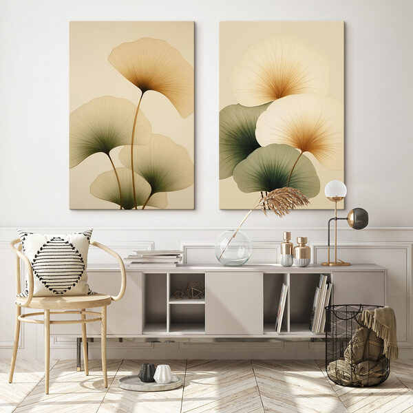 Soft hues of delicate leaves Soft hues of delicate leaves