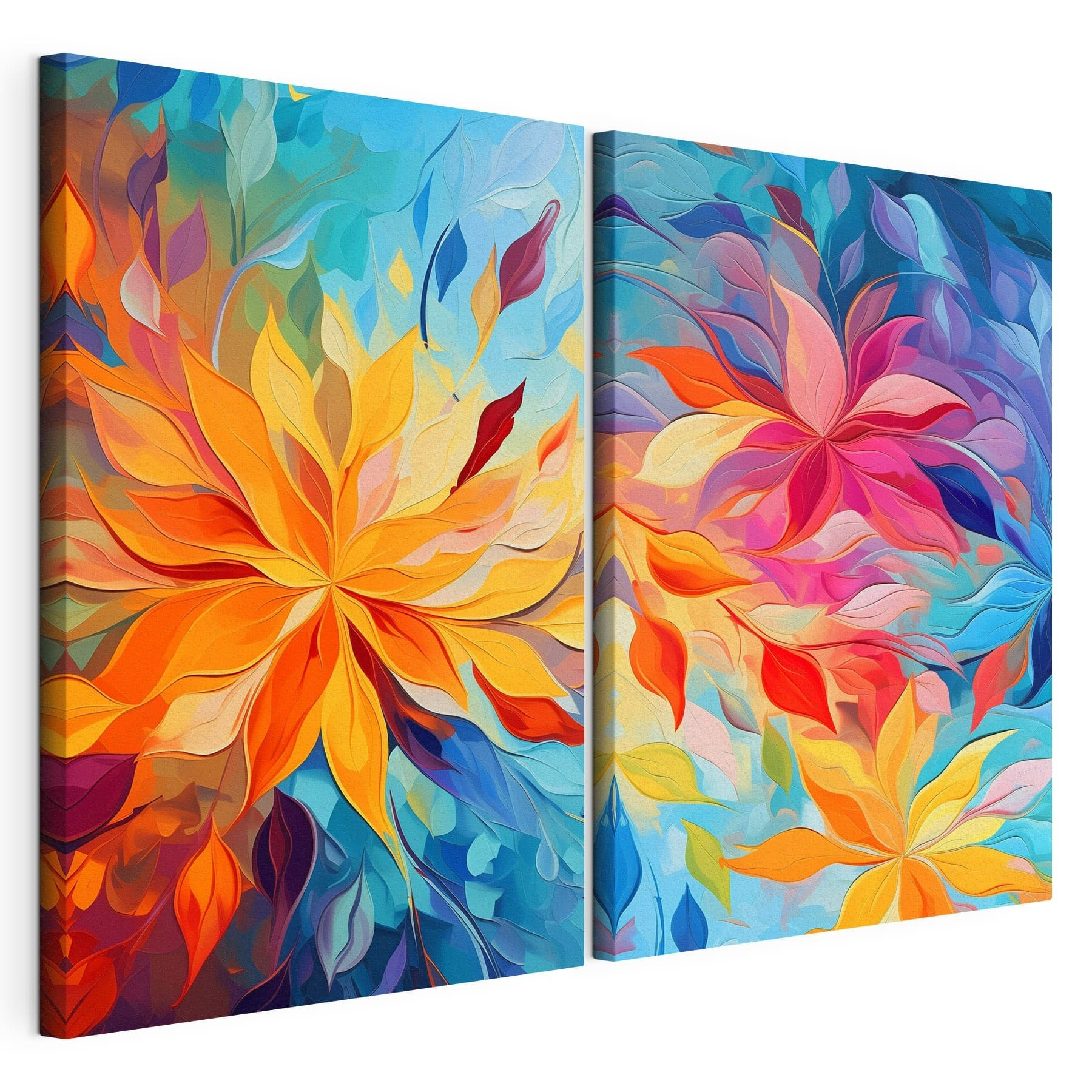 Two images of flowers Two images of flowers