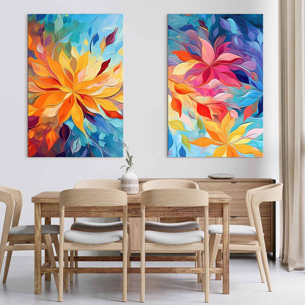Two images of flowers Two images of flowers
