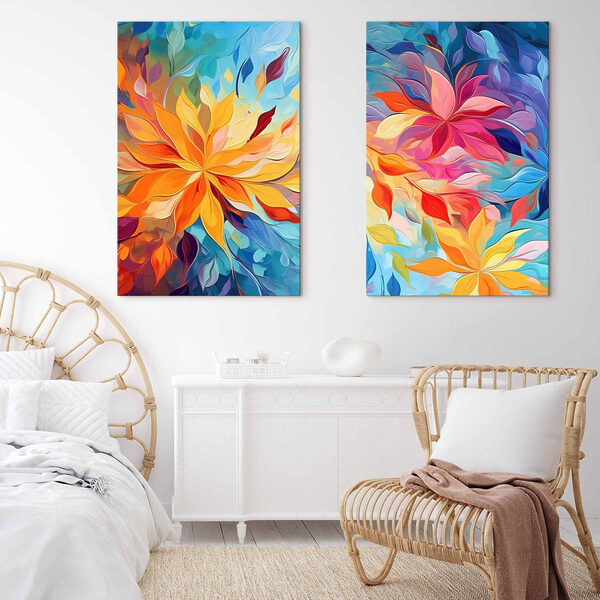 Two images of flowers Two images of flowers