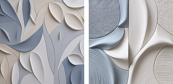 Soft curves in soothing color palette Soft curves in soothing color palette