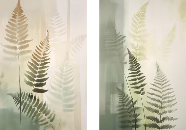 Gentle ferns in soft hues Gentle ferns in soft hues