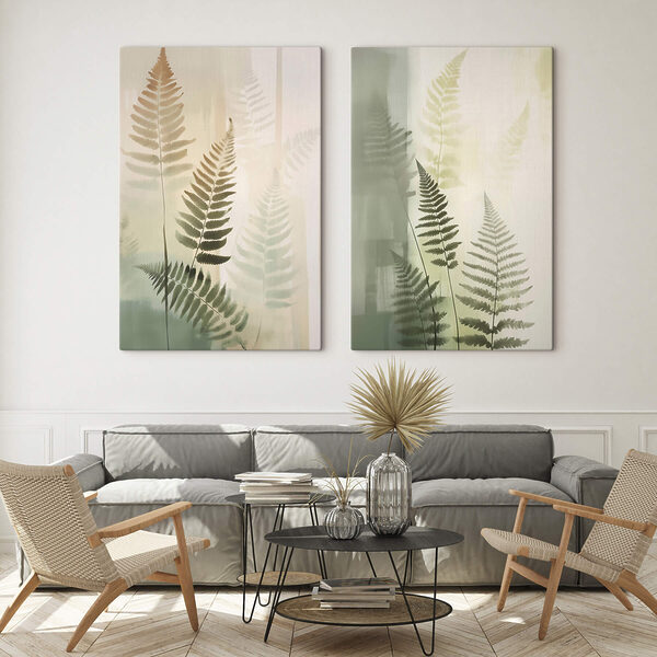 Gentle ferns in soft hues Gentle ferns in soft hues