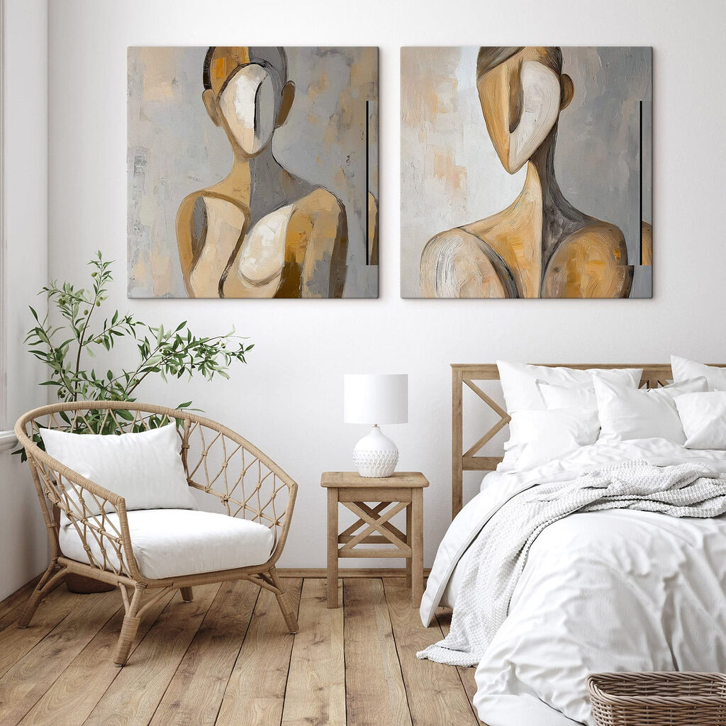 Collage of a painting of a woman Collage of a painting of a woman
