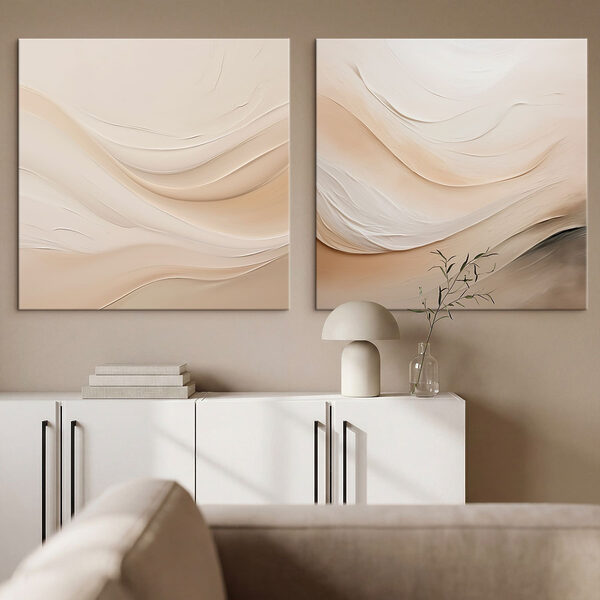 Soft hues blend in gentle waves Soft hues blend in gentle waves