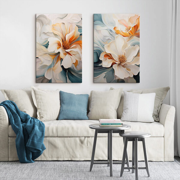 Flowing petals in soft hues Flowing petals in soft hues