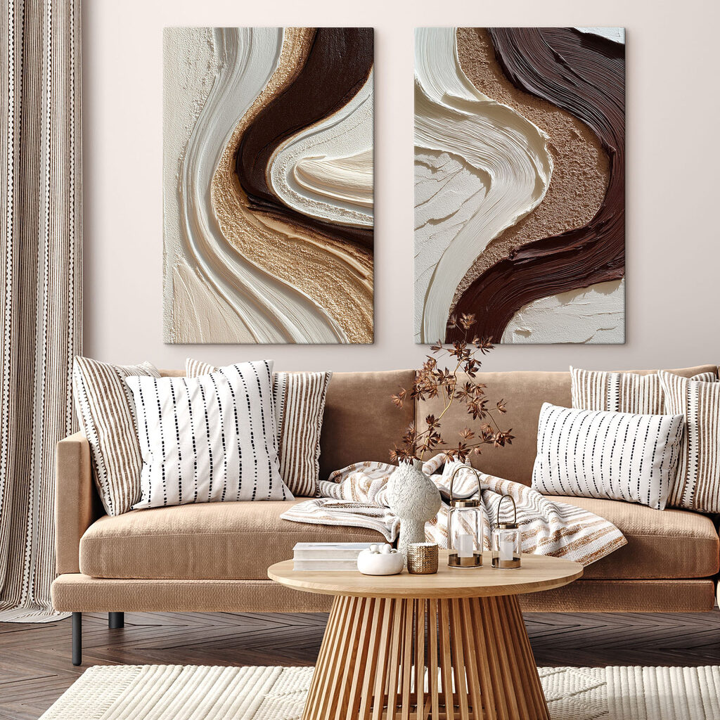 Fluid patterns in earthy hues Fluid patterns in earthy hues