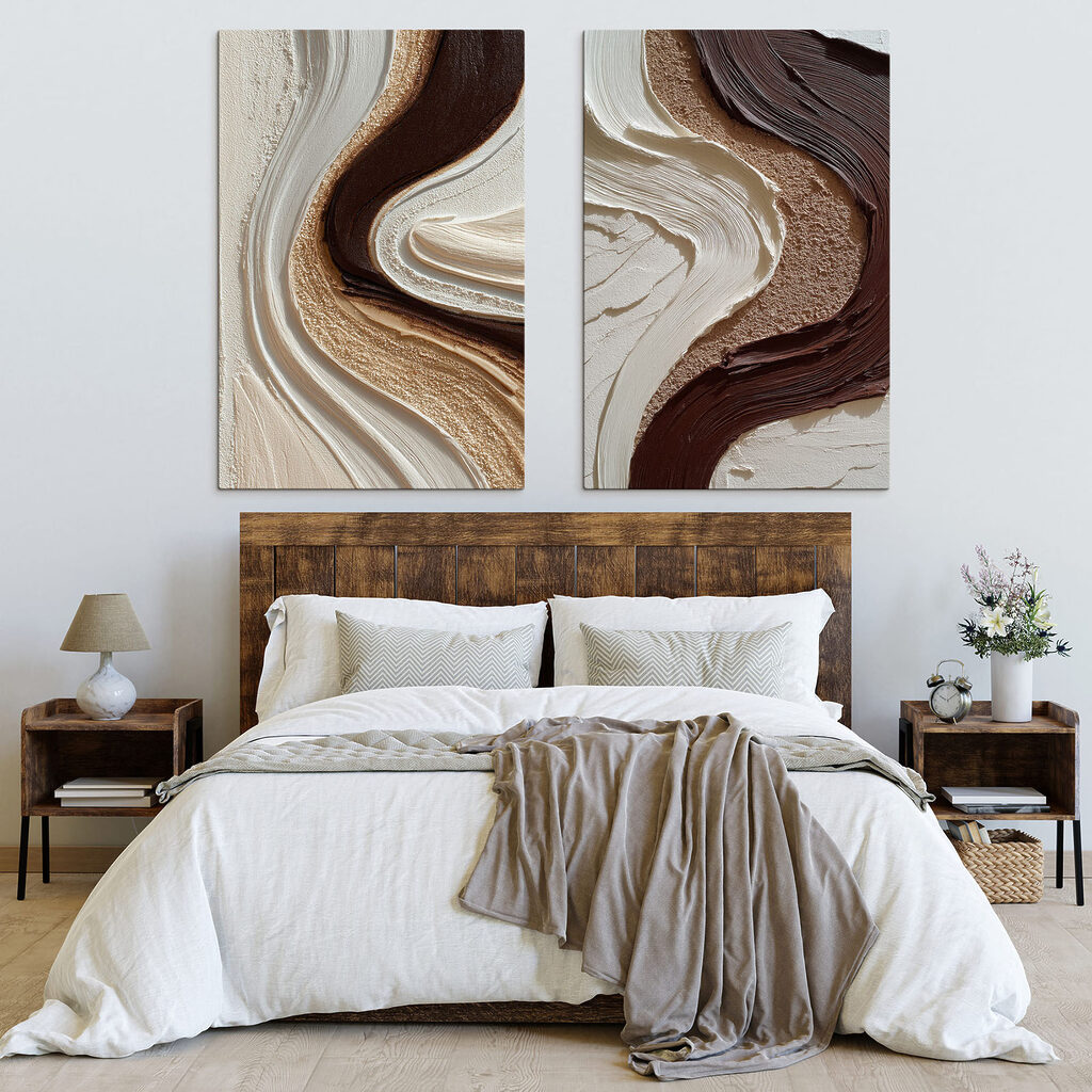 Fluid patterns in earthy hues Fluid patterns in earthy hues