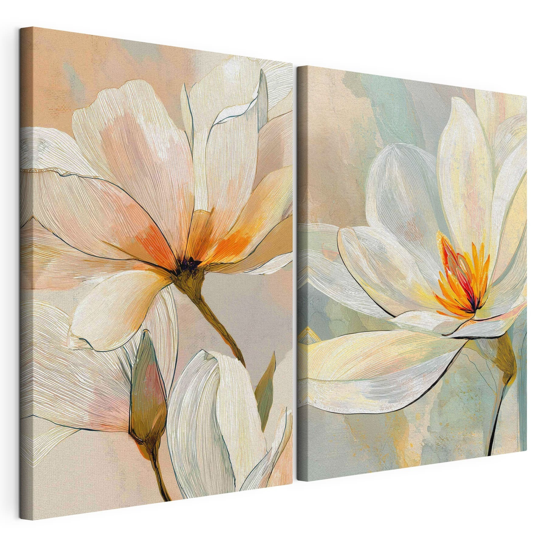 Delicate blooms in soft hues Delicate blooms in soft hues