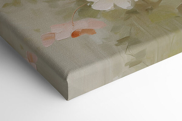 Painting of flowers on canvas Painting of flowers on canvas