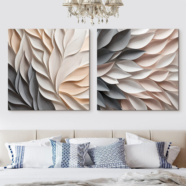 Flowing shapes in soft hues Flowing shapes in soft hues