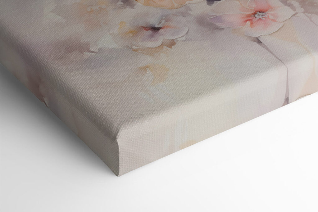Two paintings of flowers and butterflies Two paintings of flowers and butterflies