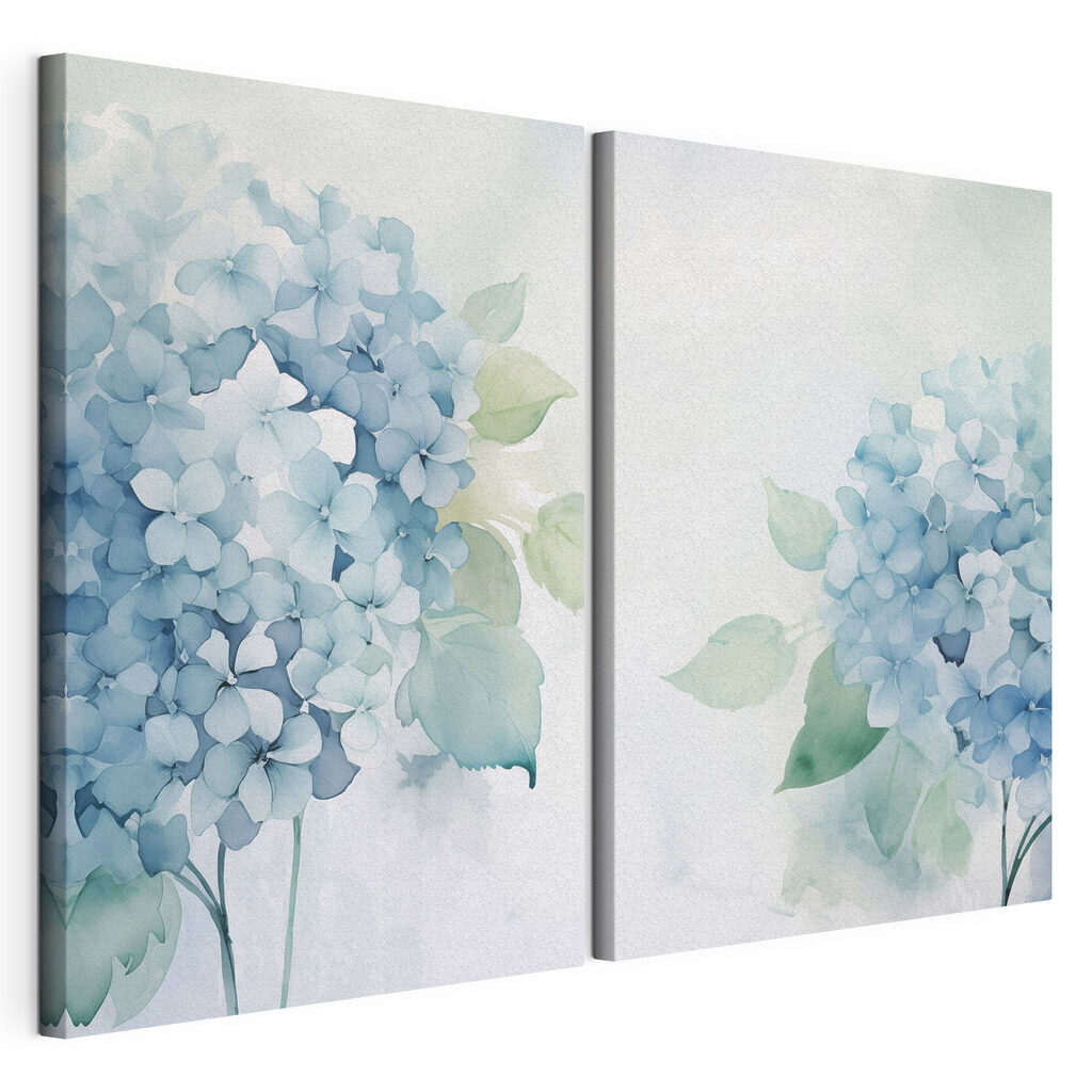 Painting of flowers and leaves Painting of flowers and leaves