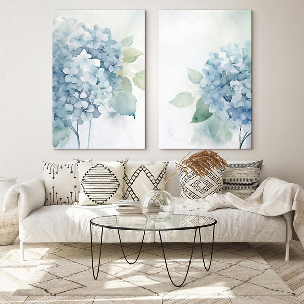 Painting of flowers and leaves Painting of flowers and leaves