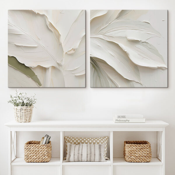 Beautifully crafted leaves in varying shades Beautifully crafted leaves in varying shades